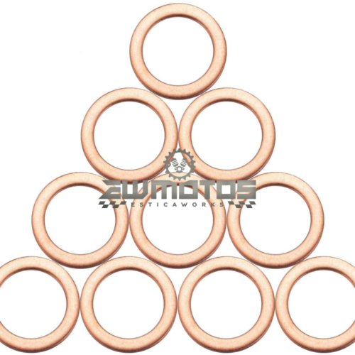 Kit Anilhas Cobre M14 X 20 X 1.5 – 10 Unidades