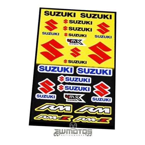 Autocolantes Suzuki Folha A3