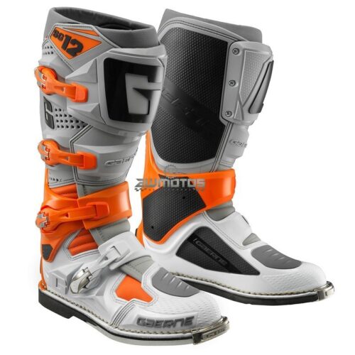 Botas MX SG12 Laranja/Cinza/Branco – Gaerne