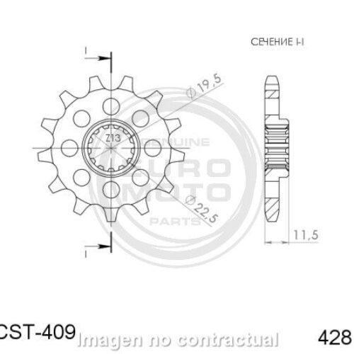 Pinhão Supersprox Suzuki 428 x 14 — CST409X14