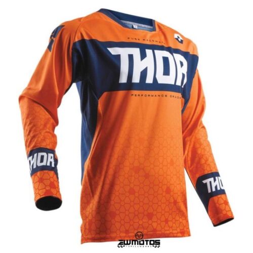 Camisola THOR S8 Fuse Bion Jersey Laranja – Tamanho M