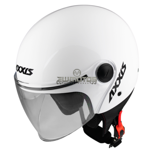 Capacete Axxis Square Solid Branco Pérola – M
