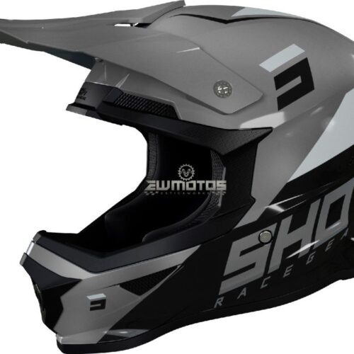 Capacete Furious Chase Black/Grey Glossy (Tamanho L) – SHOT