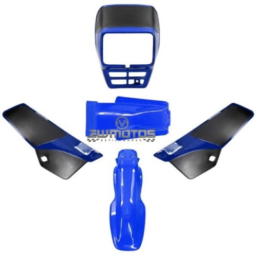 Kit Plásticos Yamaha DT 125 AC – Preto/Azul