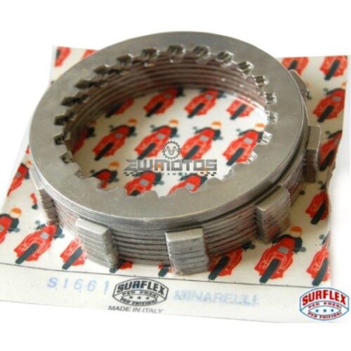 Discos Embraiagem + Separadores 1,2MM Yamaha DTR / DTX / DTRE / TZR 125, WR 200, BLASTER 200 – SURFLEX