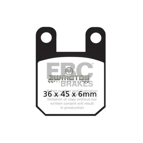 Pastilhas Travão Sinterizadas Scooter DERBI / PEUGEOT / RIEJU – EBC