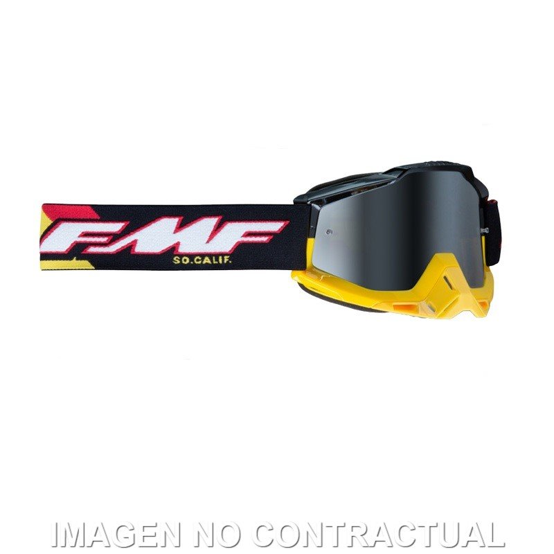 FMF POWERBOMB GOGGLE SPEEDWAY MIRROR SILVER