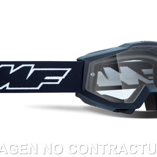 FMF POWERBOMB YOUTH (JUNIOR) GOGGLE ROCKET PRETO – CLEAR LENS