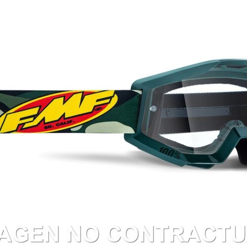 FMF POWERCORE GOGGLE ASSAULT CAMO – CLEAR LENS