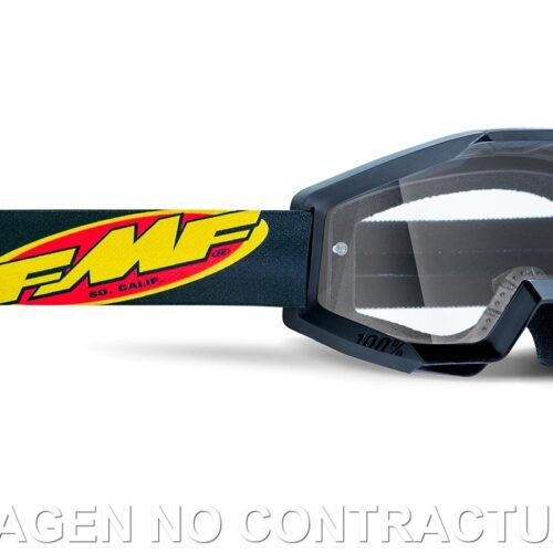 FMF POWERCORE YOUTH (JUNIOR) GOGGLE CORE PRETO – CLEAR LENS