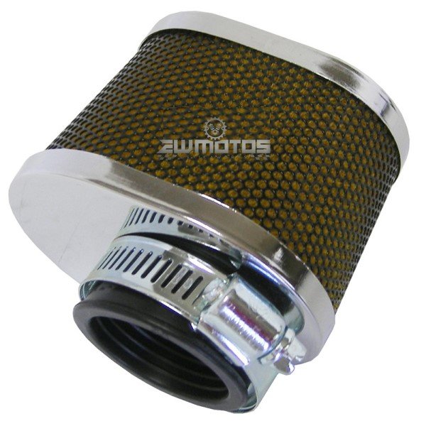 Filtro de Ar Cónico Cromado 48mm