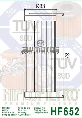 FILTRO OLEO HF652 - Image 2