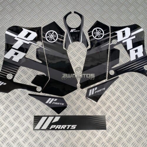 Kit Autocolantes Yamaha DTR 125 Preto/Branco – HP