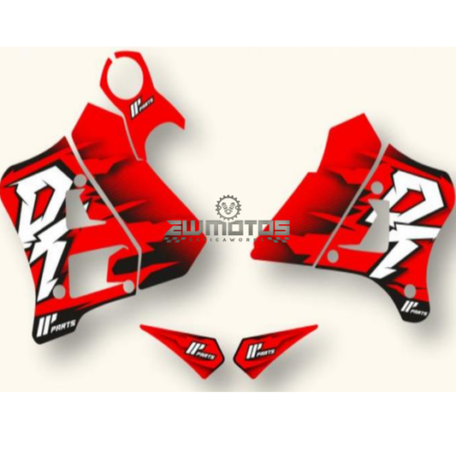 Kit Autocolantes Yamaha DTR 125 Vermelho – HP