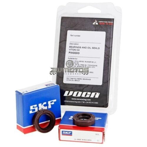 Kit Rolamentos e Retentores Cambota Piaggio/Aprilia/Derbi/Gilera C4 Viton – VOCA