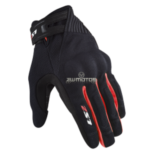 Luvas Dart 2 Preto/Vermelho (M) – LS2