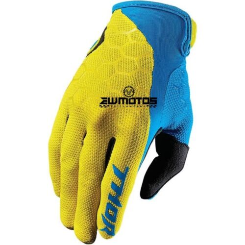 Luvas Thor S7 Draft Amarelo/Azul – Tamanho L