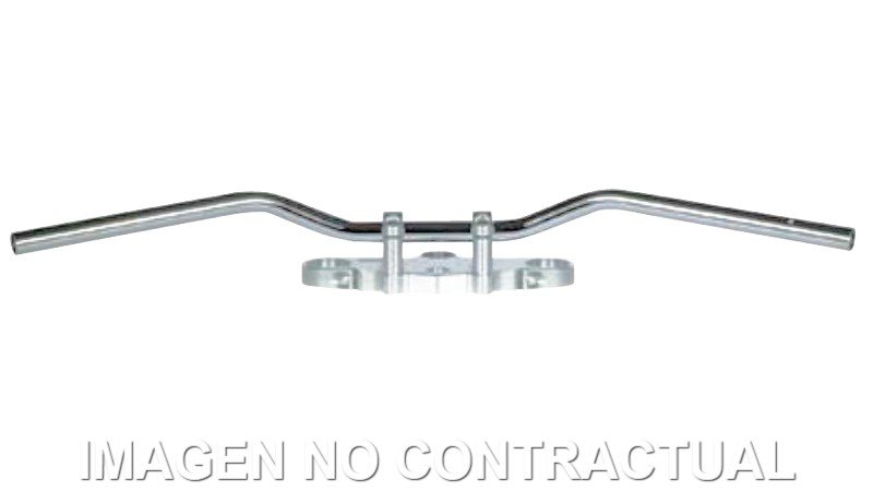 Guiador TRW aço 22 mm Superbike Sportive plateado
