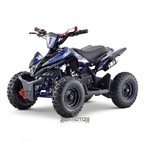 Mini Moto 4 Azul, 49cc (E-Start – Arranque Elétrico) Monster Deluxe – Tox