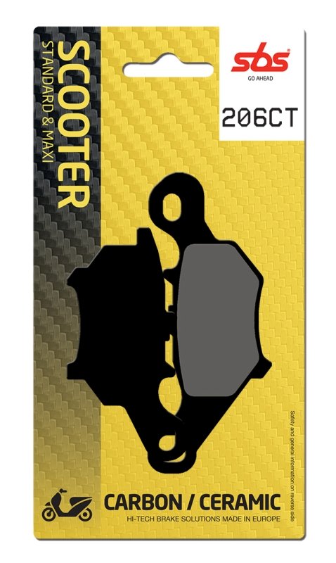 pastilha de travão SBS P206-CT