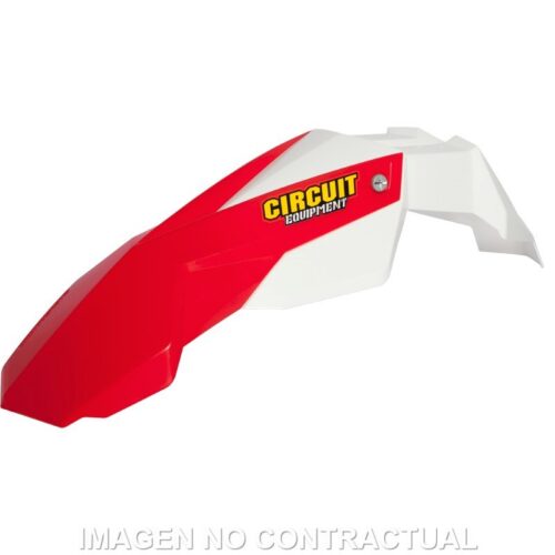 Guarda-lamas Dianteiro Circuit Stealth Branco/Vermelho H.