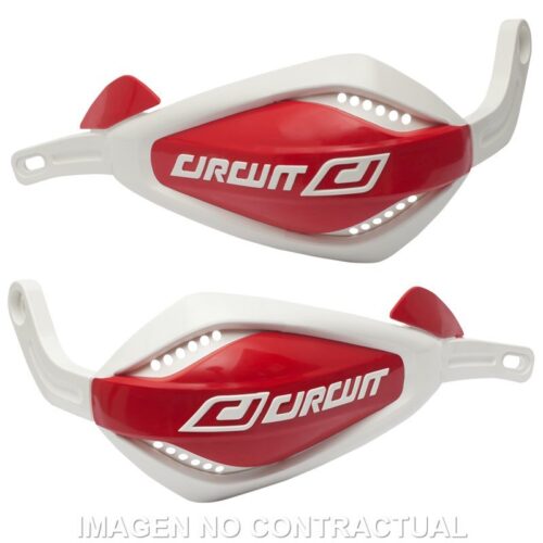 Protetor de mãos Circuit P4 Branco-Vermelho