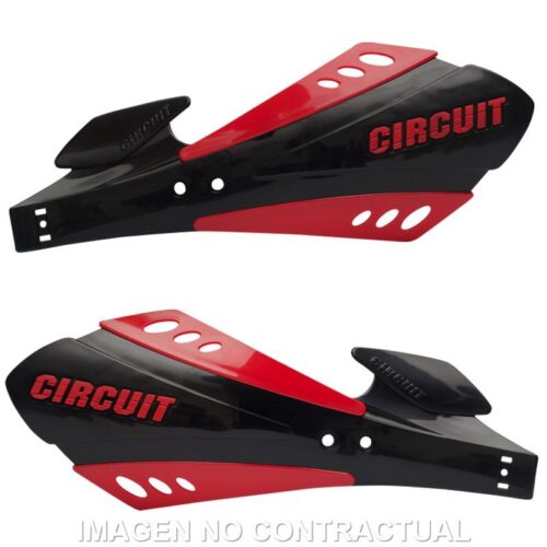 Protetor de mãos Circuit Sx Bicomponente Preto-Vermelho