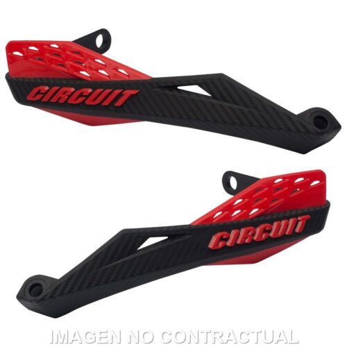 Protetor de mãos Circuit Fenix Nylon Preto-Vermelho