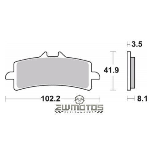 Pastilhas Travão Sinterizadas Racing Aprilia RSV4 1100 / Bmw HP4 RACE ABS – BREMBO - Image 2