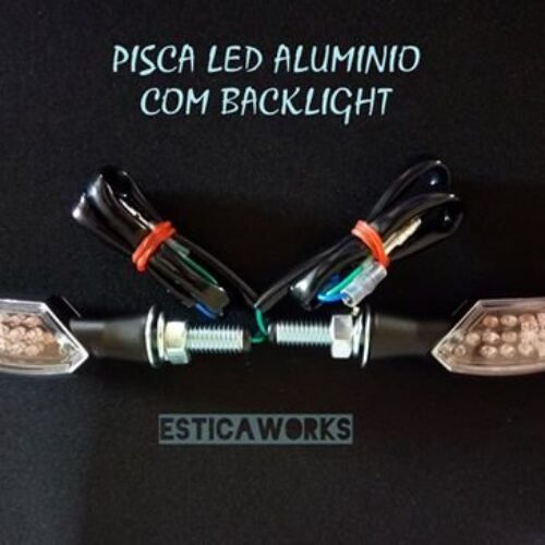 Piscas Alumínio Led com Backlight – Homologado