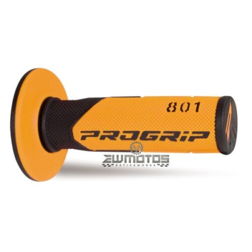 Punhos Progrip 801 MX Preto/Laranja