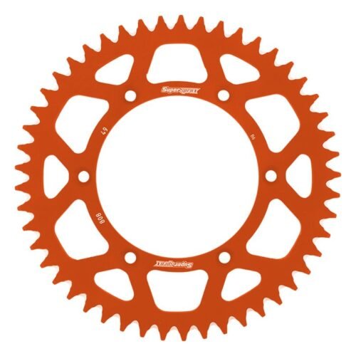 Corona Supersprox Aluminio Naranja 49 D