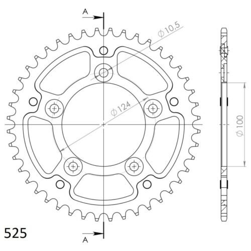 CORONA SUPERSPROX STEALTH DUCATI 525 x 43