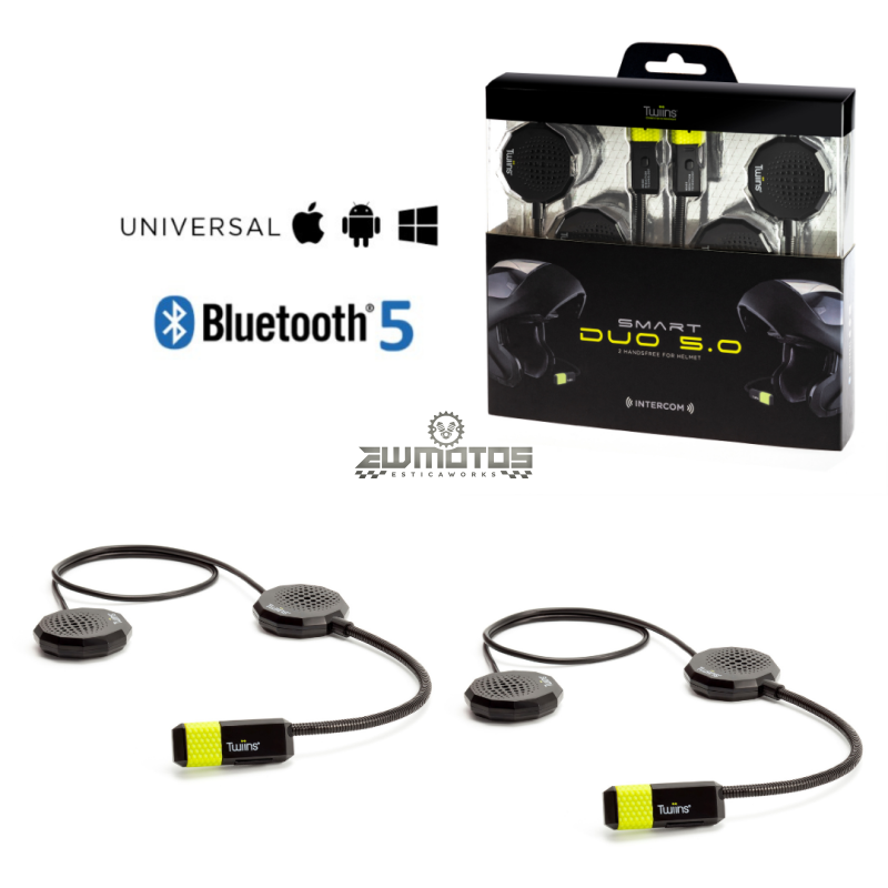 Kit Mãos Livres Smart Duo Intercom 5.0 HF2+HF3 – Twiins
