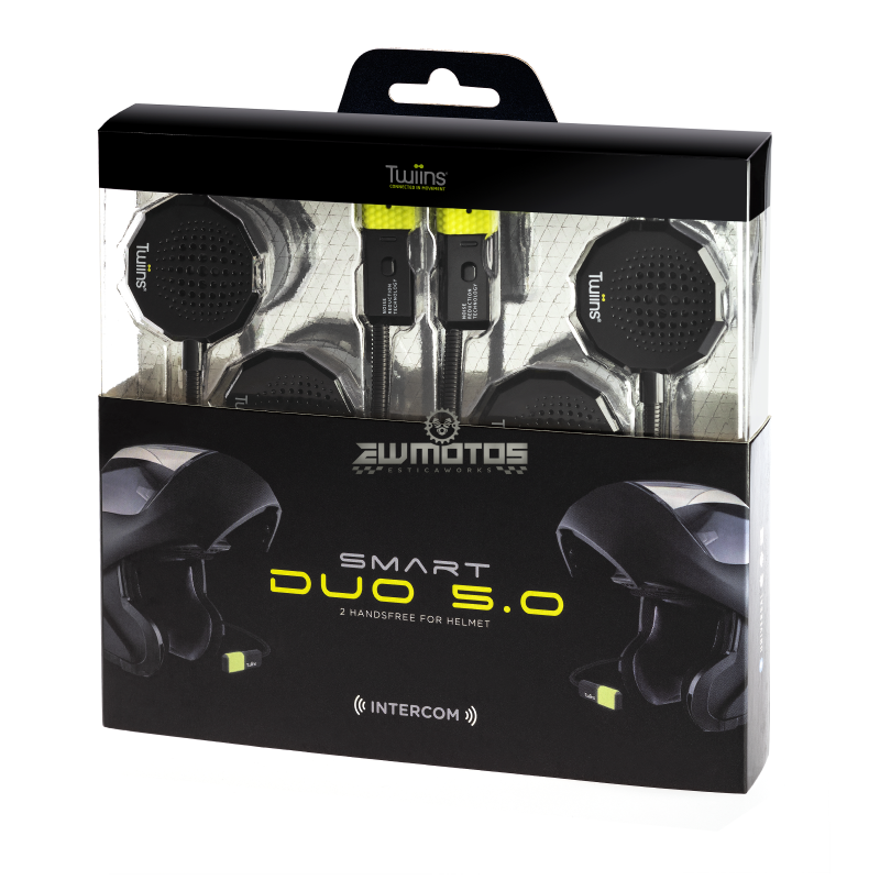 Kit Mãos Livres Smart Duo Intercom 5.0 HF2+HF3 – Twiins - Image 2