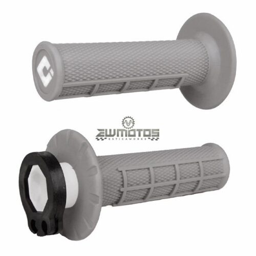 Punhos Cinza Claro MX V2 Lock-On Half-Waffle – ODI