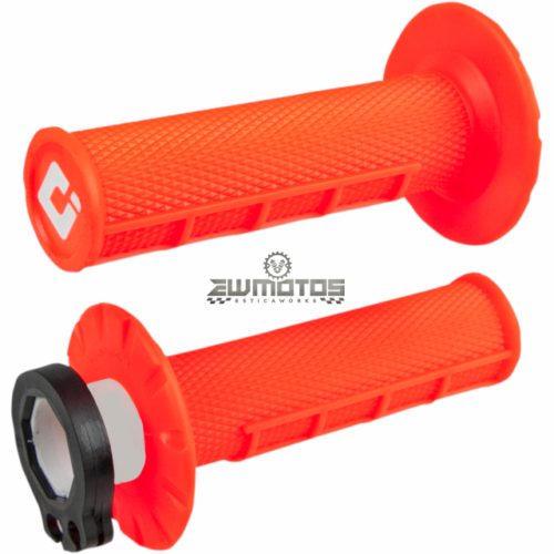 Punhos Laranja MX V2 Lock-On Half-Waffle – ODI