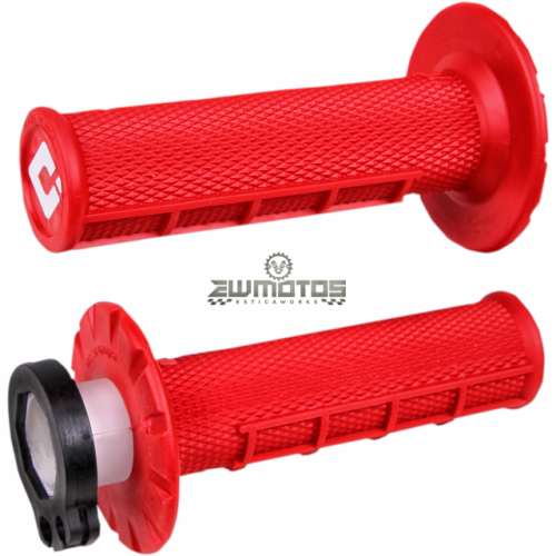 Punhos Vermelho MX V2 Lock-On Half-Waffle – ODI