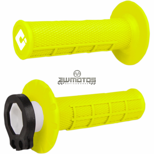 Punhos Amarelo MX V2 Lock-On Half-Waffle – ODI