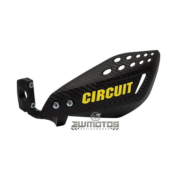 Proteções Mãos Circuit Vector Carbono / Amarelo