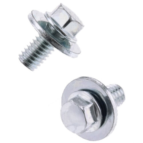 Parafuso Sextavado c / Flange M6X12 + Anilha 16mm (10 / un)