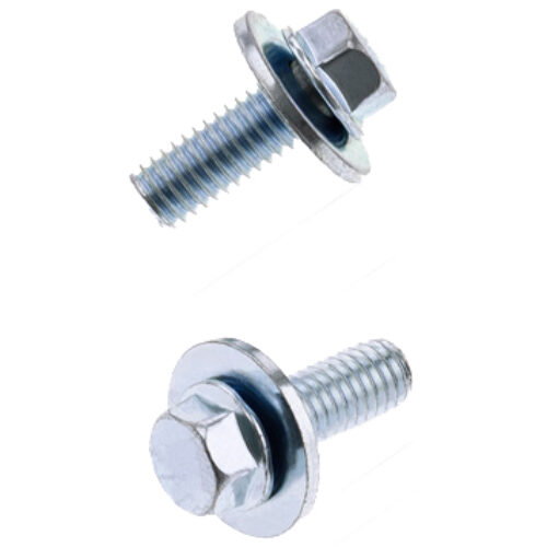 Parafuso Sextavado c / Flange M6X16 + Anilha 16mm (10 / un)