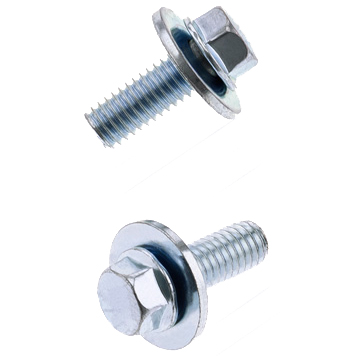 Parafuso Sextavado c / Flange M6X16 + Anilha 16mm (10 / un)