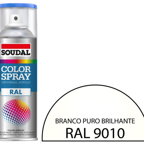 Tinta Spray RAL 9010 Branco Puro Brilhante 400 mL