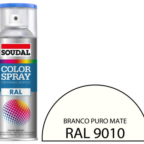 Tinta Spray RAL 9010 Branco Puro Mate 400 mL