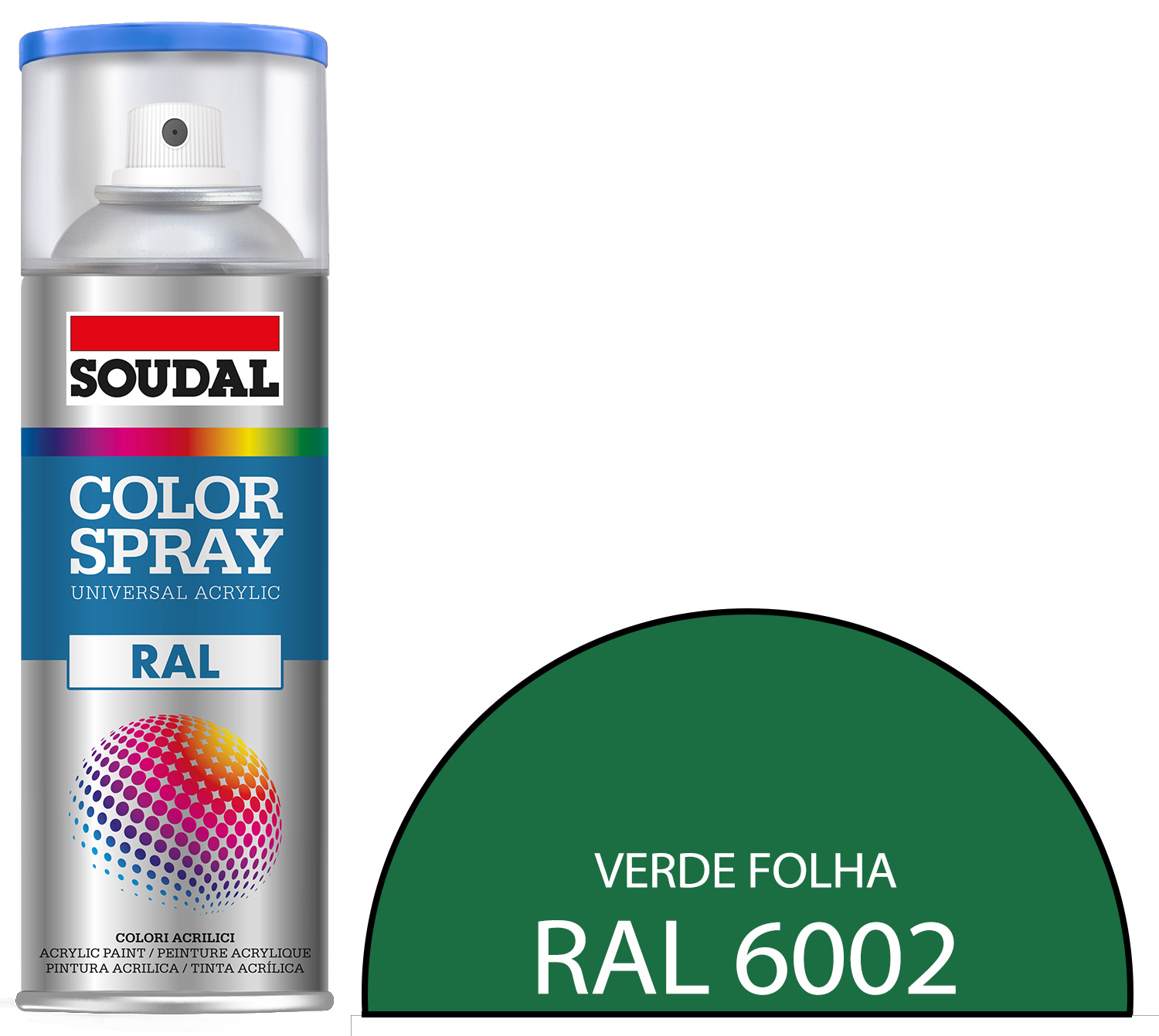 Tinta Spray RAL 6002 Verde Folha 400 mL