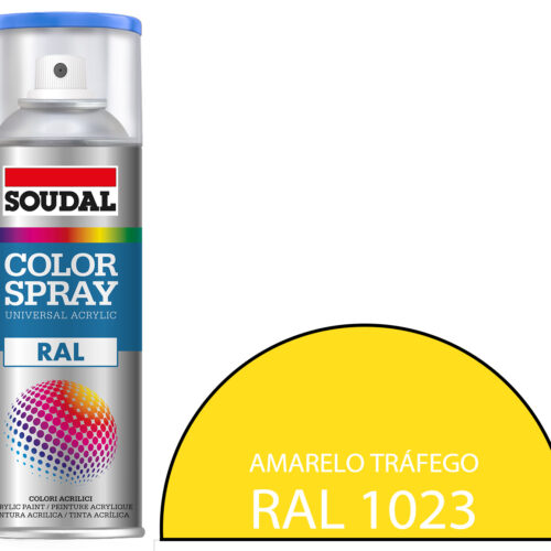 Tinta Spray RAL 1023 Amarelo Tráfego 400 mL