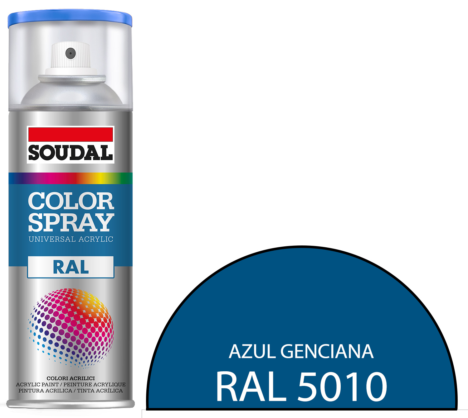 Tinta Spray RAL 5010 Azul Genciana 400 mL