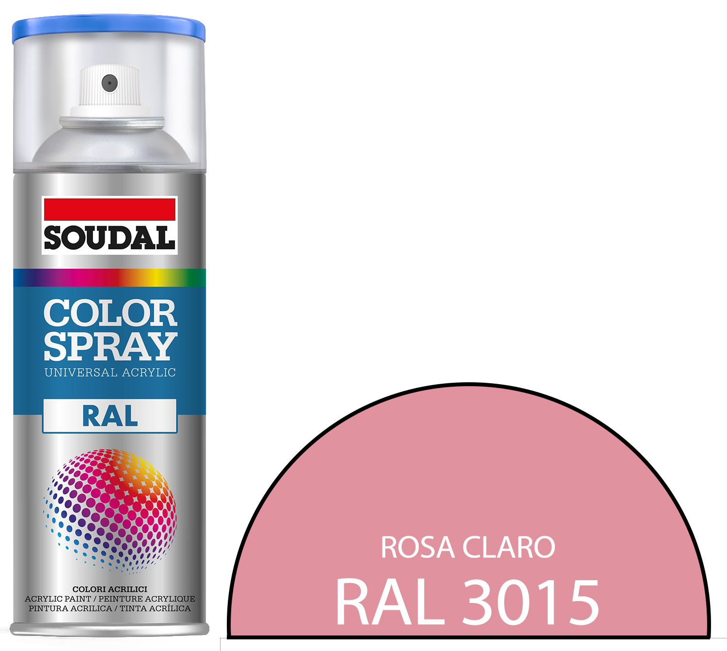 Tinta Spray RAL 3015 Rosa Claro 400 mL