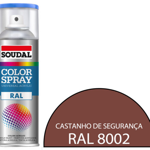 Tinta Spray RAL 8002 Castanho De Segurança 400 mL